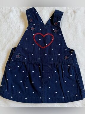 Carter’s Just One You Baby Girls Navy Blue Overall Dress